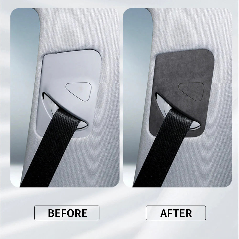 Tessgo Premium Alcantara Seat Belt Panel Covers for Tesla Model Y Juniper 2026+