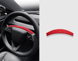 Tessgo Alcantara Steering Wheel Upper Trim Cover for Tesla Model Y Juniper 2026+