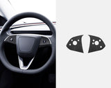 Tesla Alcantara Steering Wheel Panel Wrap Sticker for 2024+ Model 3 Highland