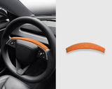 Tessgo Alcantara Steering Wheel Upper Trim Cover for Tesla Model Y Juniper 2026+