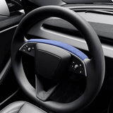 Tessgo Alcantara Steering Wheel Upper Trim Cover for Tesla Model Y Juniper 2026+