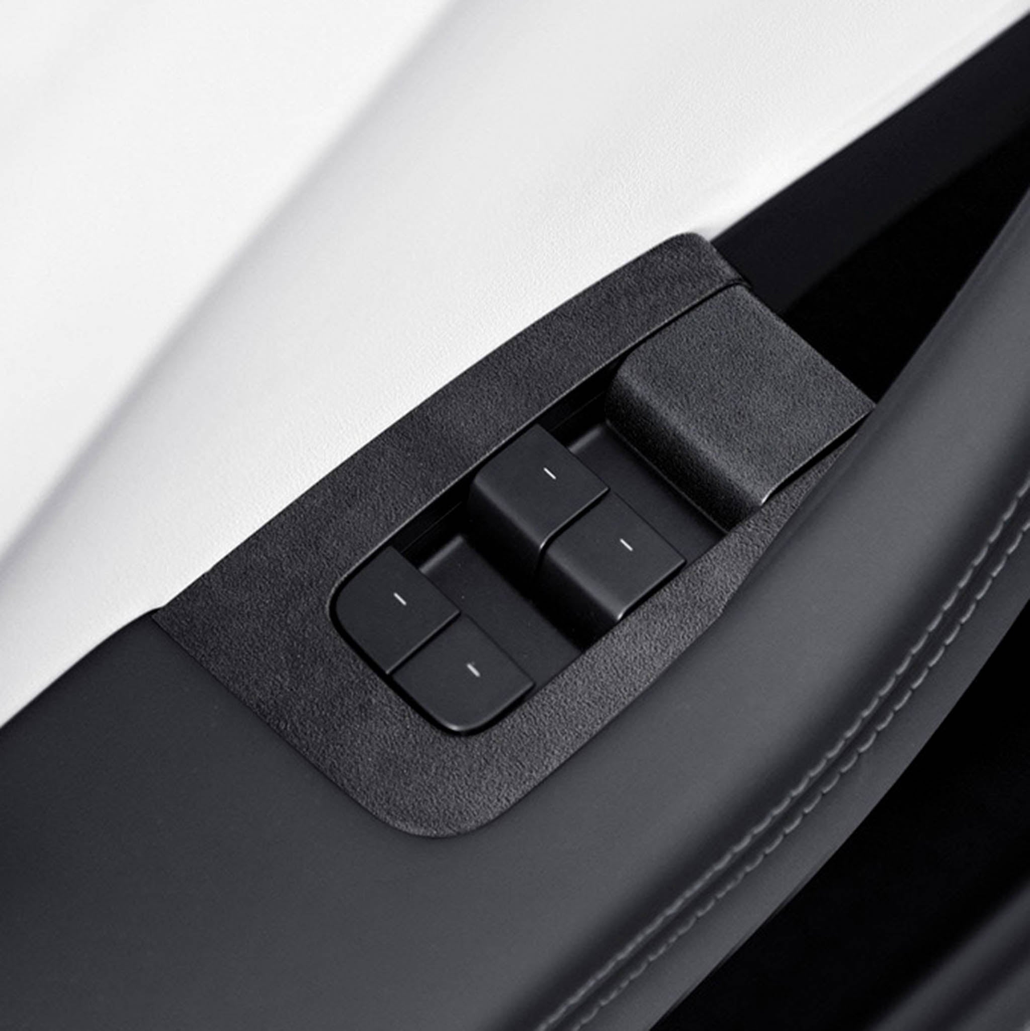 Tessgo Alcantara Window Switch Panel Wrap for Tesla Model Y Juniper 2025+