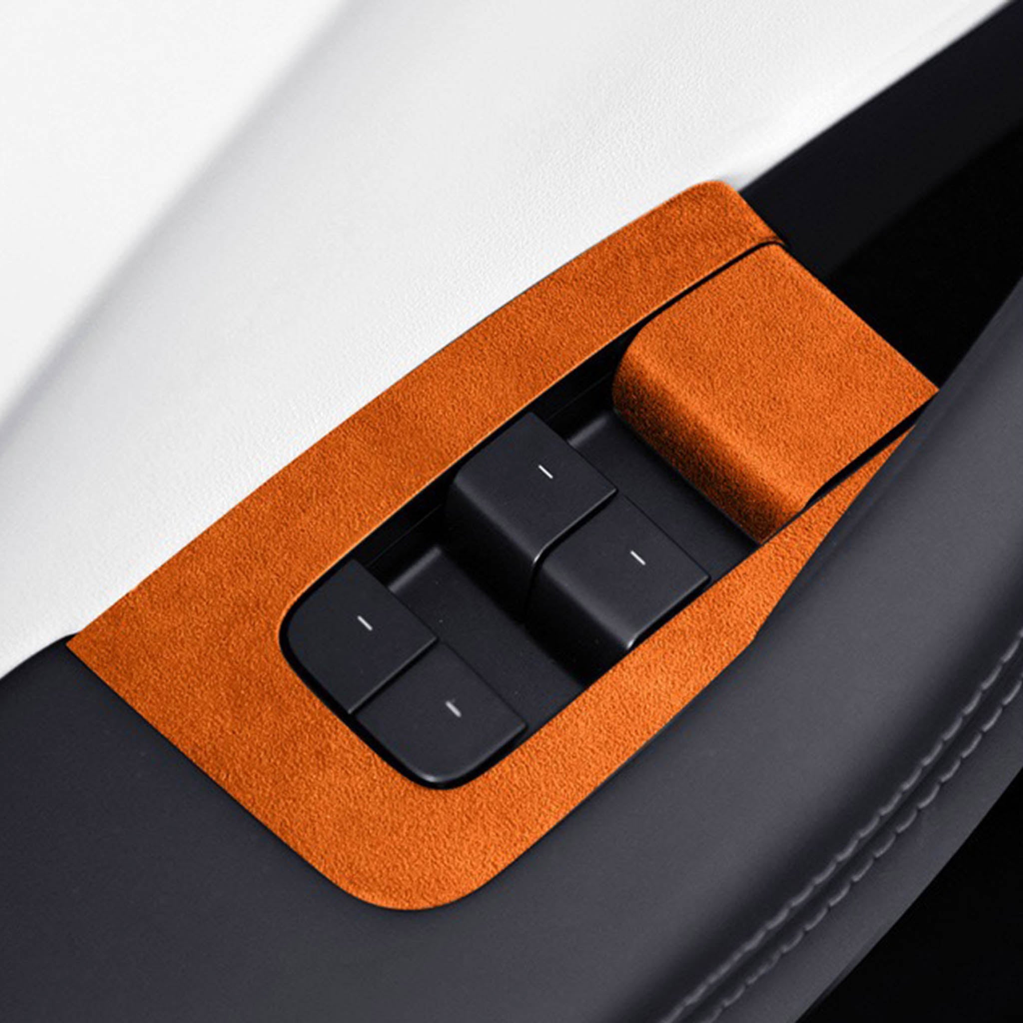 Tessgo Alcantara Window Switch Panel Wrap for Tesla Model Y Juniper 2025+