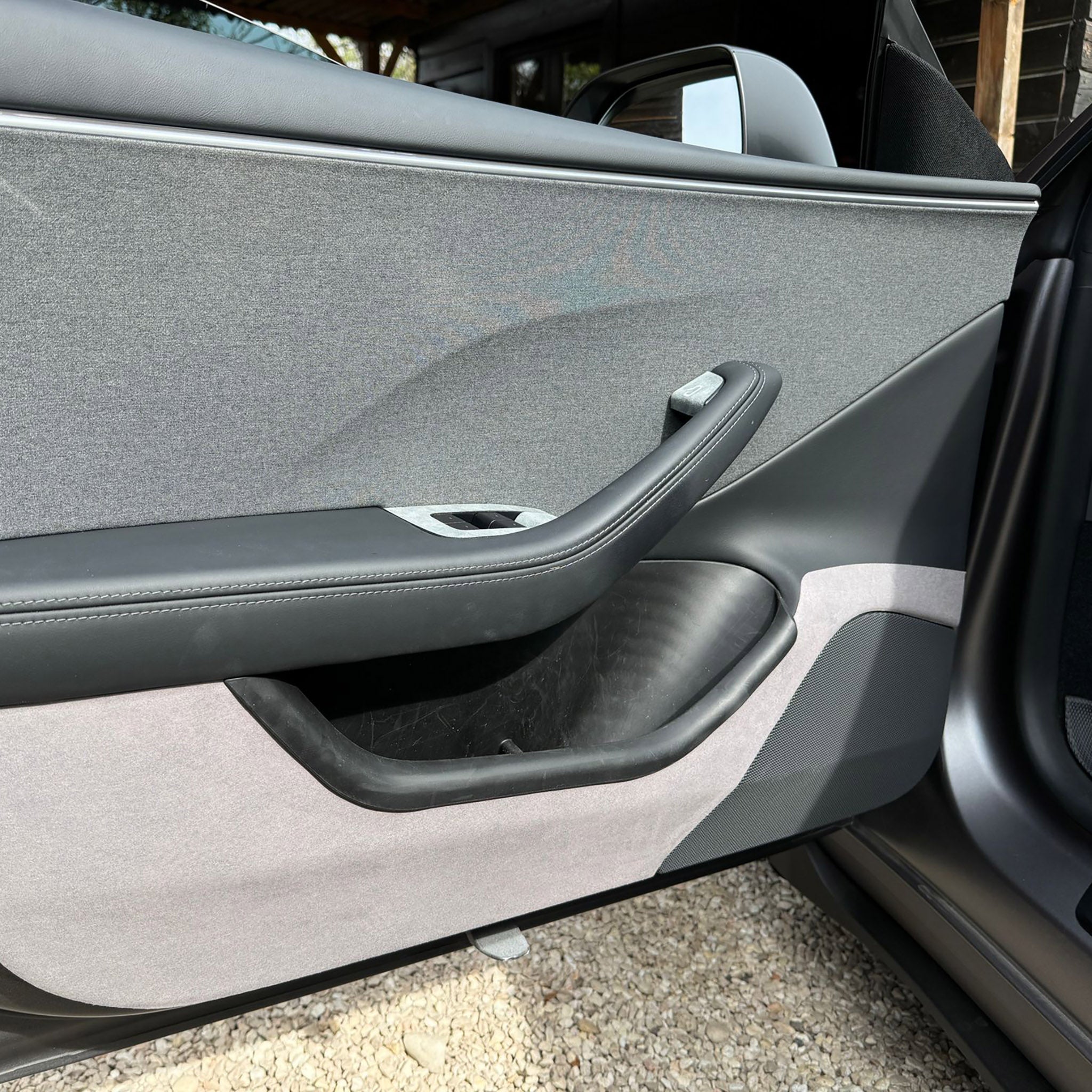 Suede Door Panel Anti-Kick Protector for 2024+ Tesla Model 3 Highland