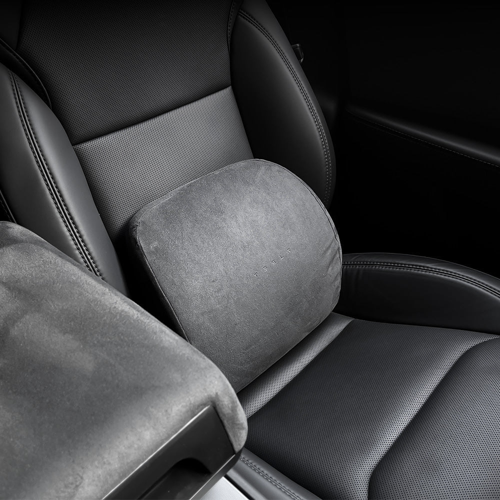 Alcantara Headrest & Lumbar Support Pillow for Tesla Model 3/Y/X/S/Cybertruck