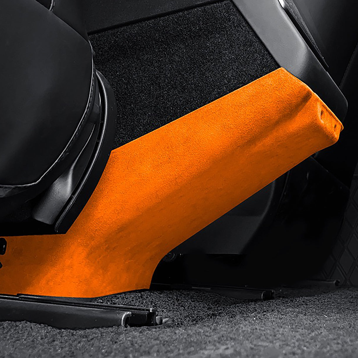 Tessgo Premium Alcantara Rear Vent Anti-Kick Protector Cover for Tesla Model Y Juniper 2026+