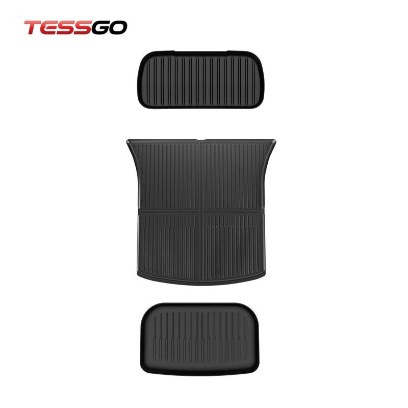 All-Weather TPE Trunk Mats for 2025+ Tesla Model Y Juniper - Durable, Custom-Fit