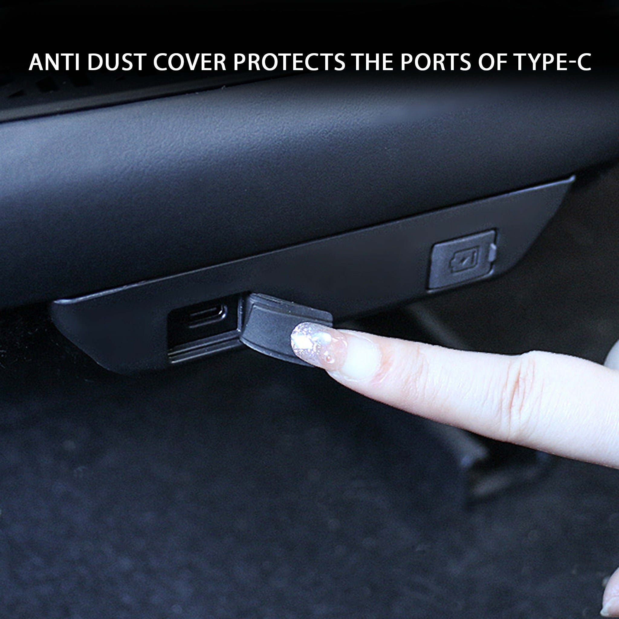 Anti-Dust USB Type-C Protector for Tesla Model 3 Highland 2024+