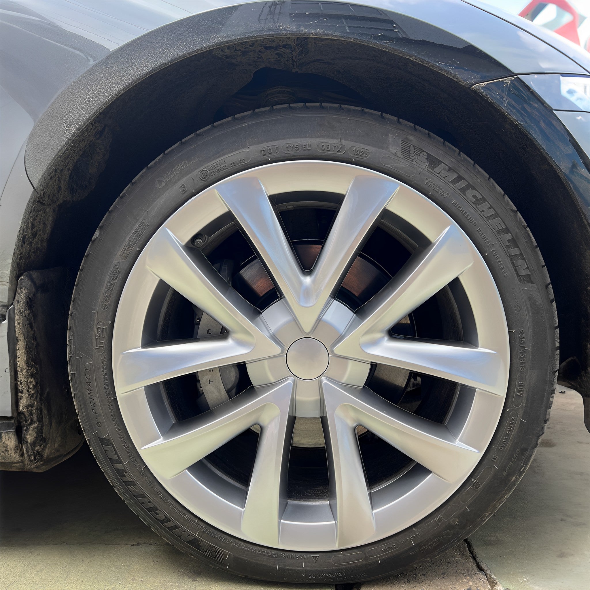 Arachnid-style Hubcaps Wheel Cover Replacement For Tesla Model 3 18'' Aero wheels