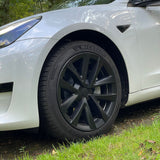 Set of 4 Arachnid Plaid 18-inch hubcaps for Tesla Model 3