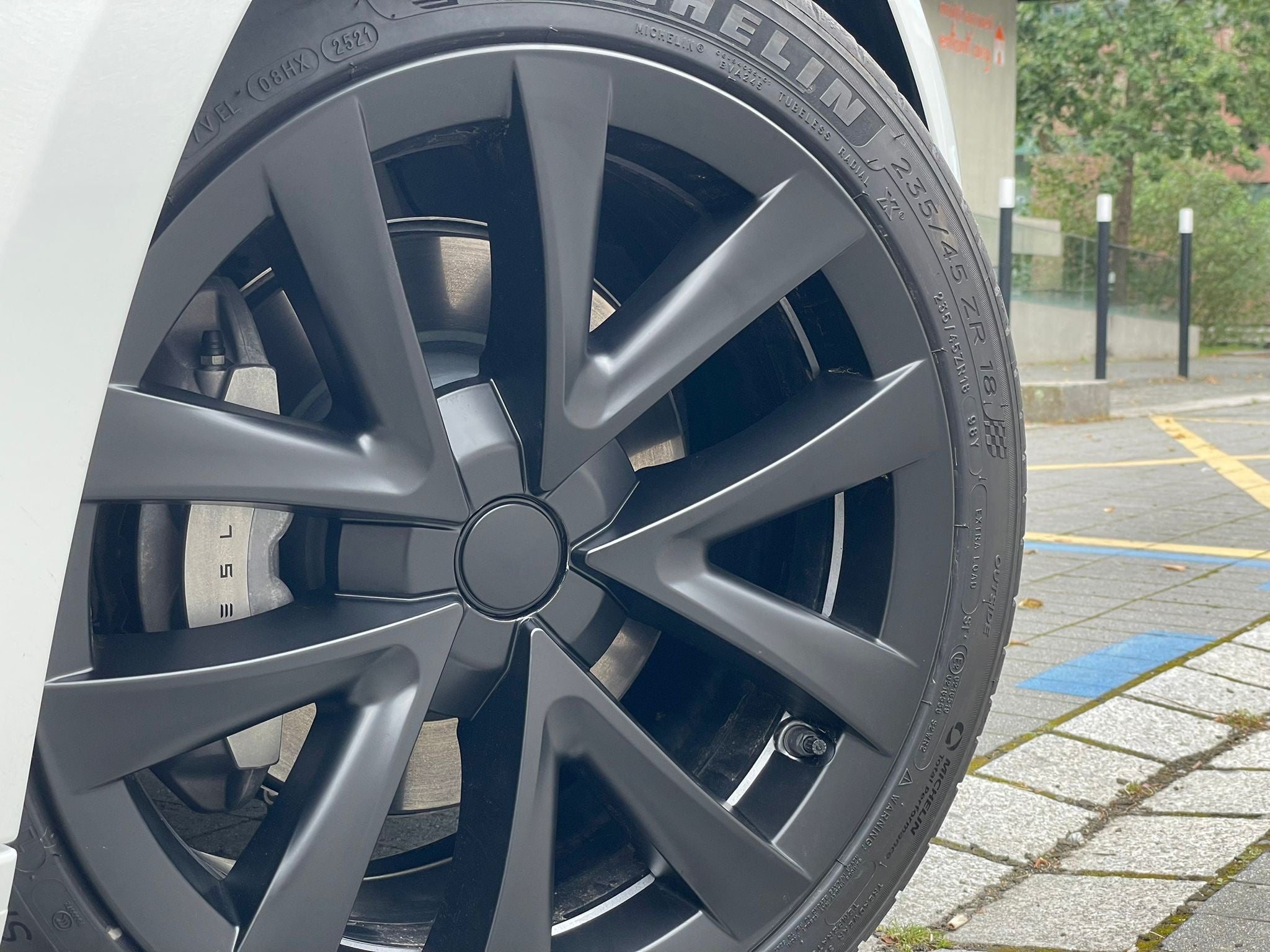 Tesla Model 3 Arachnid Styled Aero Wheel Cover Real Shot