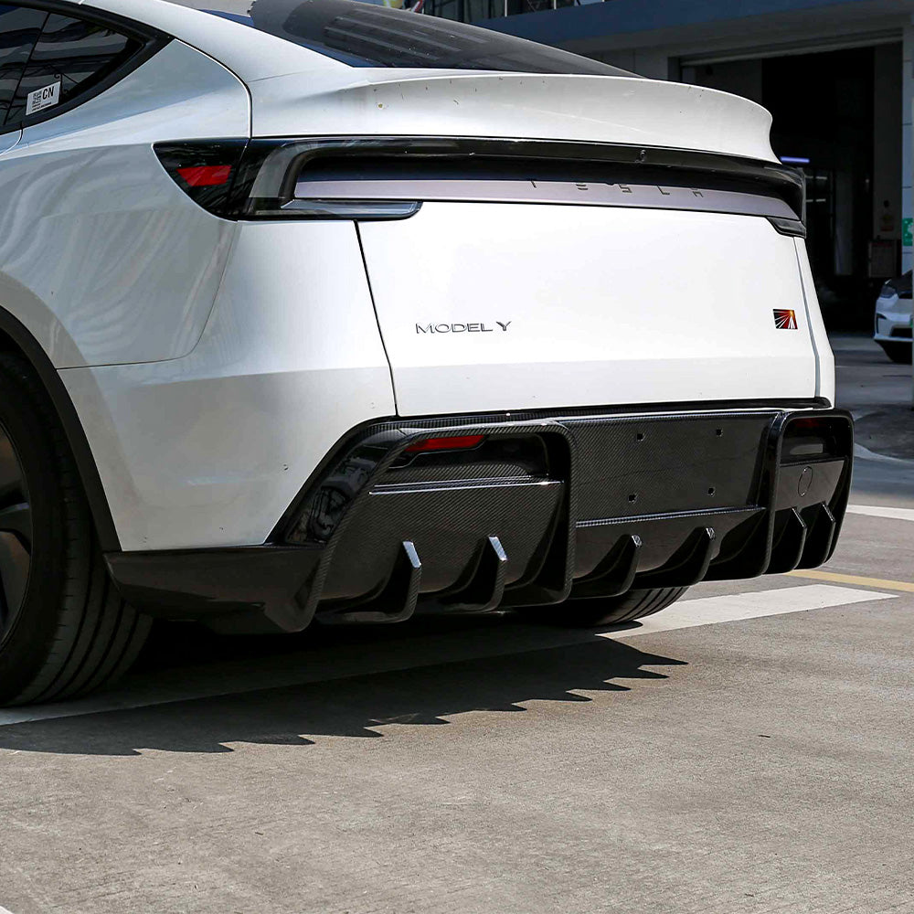 Ascend Carbon Fiber Rear Diffuser for Tesla Model Y Juniper 2025.03+ Premium