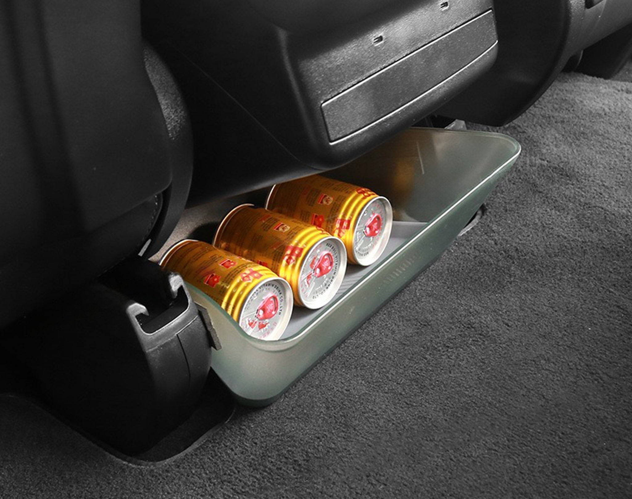 Tesla Model X Rear Seat Storage Box & Removable Trash Bin – Multi-Purpose Organizer for Drinks, Phones, Toys & Trash