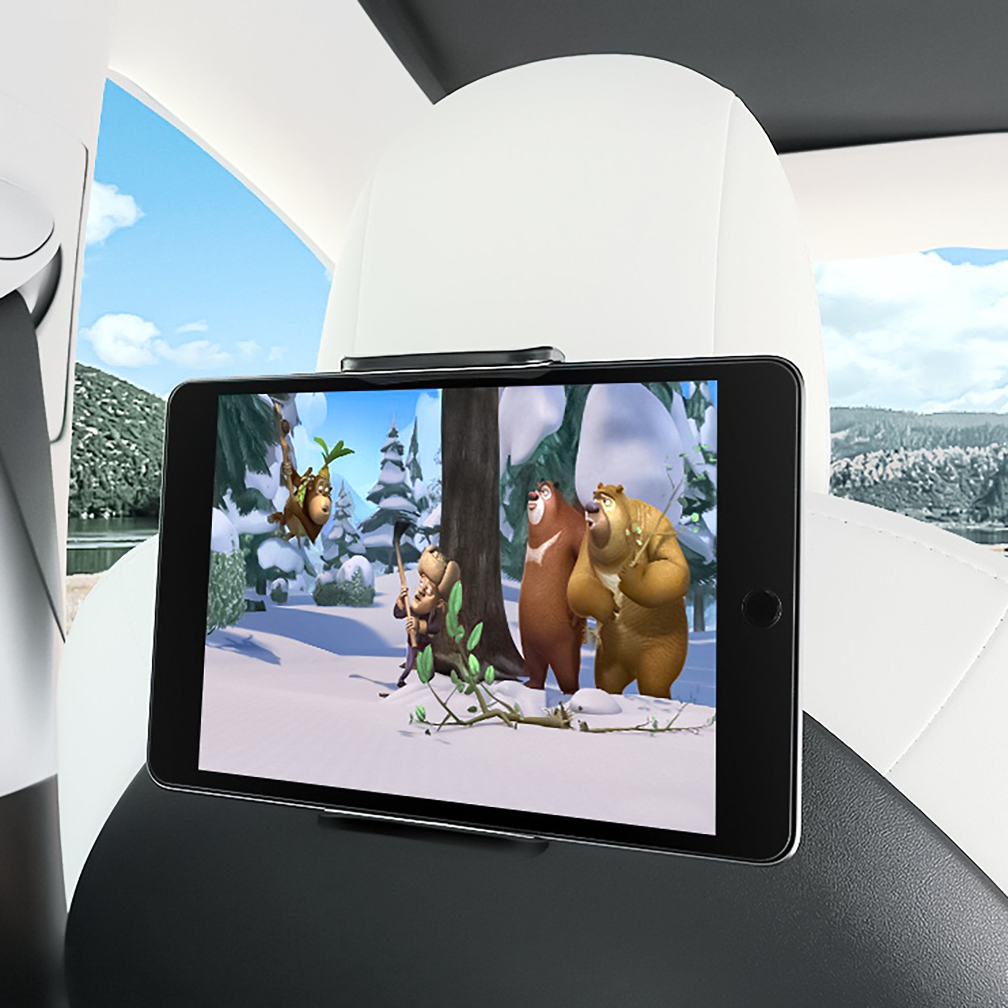 Backseat Cell Phone & iPad Holder Headrest Mount For Tesla Model 3 / Y & Model 3 Highland
