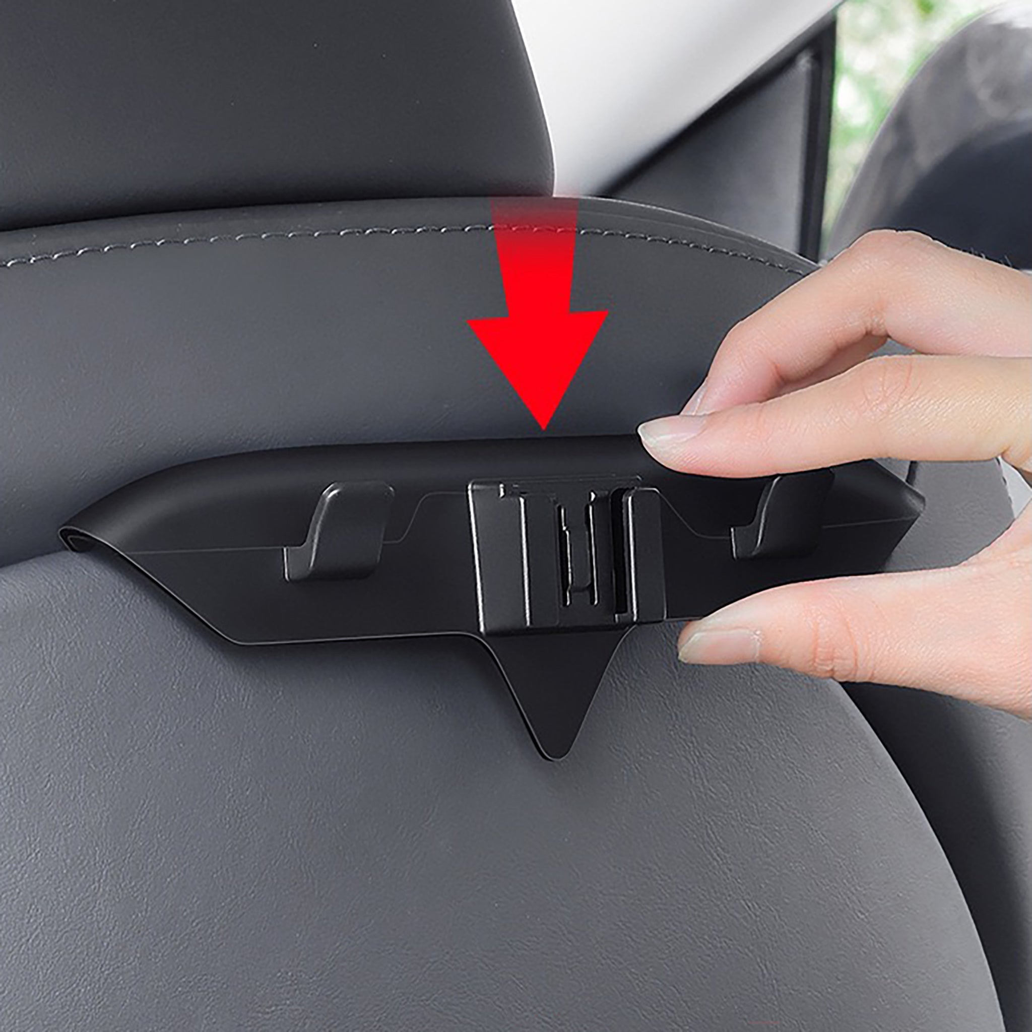Backseat Phone & iPad Holder Mount & Multi-Purpose Hooks for Tesla Model S3XY