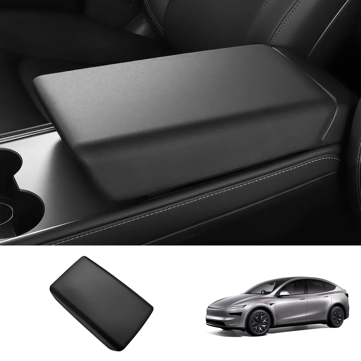 TPE Center Console Armrest Cover for Tesla Model Y L 2026+