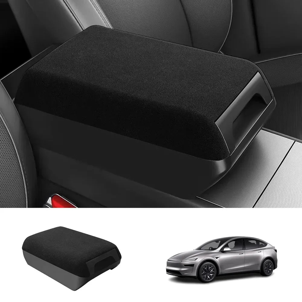 Raised Armrest Cover with Hidden Storage for Tesla Model Y L 2026+