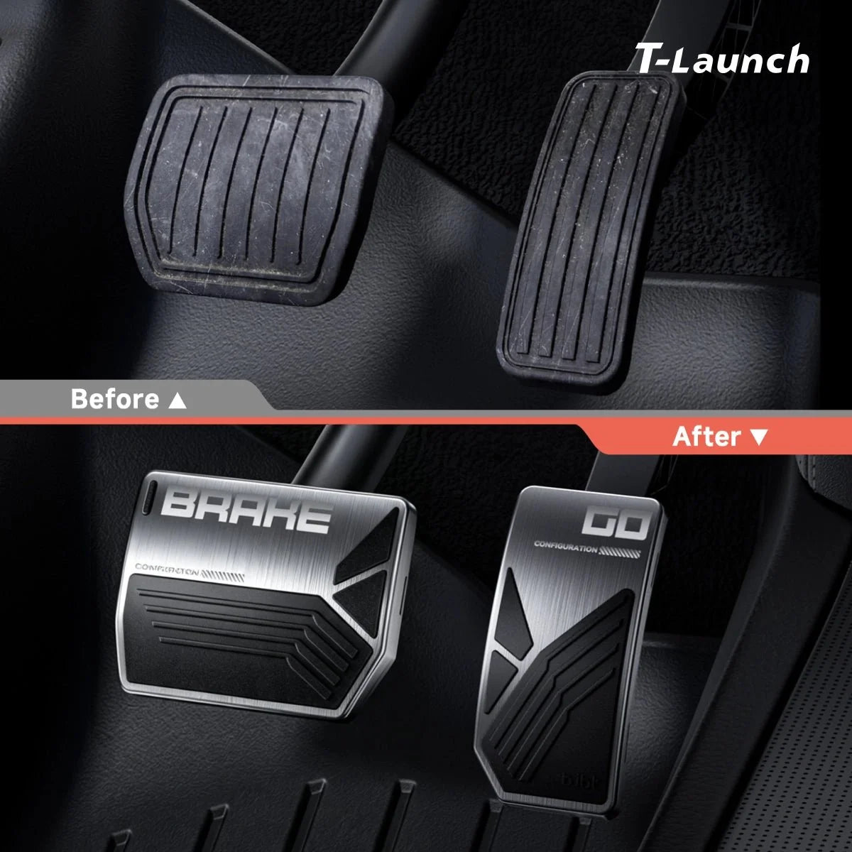 Aluminum Alloy Brake Pedal Covers for Tesla Model 3/Y/Y L Interior Accessories