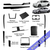 Bundle: Teego Premium Carbon Fiber Interior Bundle for 2021-2025 Tesla Model S / Model X (Refreshed Models)