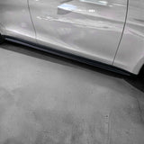 Real Carbon Fiber Side Skirts for Tesla Model S (2021-2025) | High-Performance Aerodynamic Body Kit