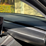 Bundle: Tesla Model 3/Y Carbon Fiber Dashboard & Door Trim Covers Set 2021-2024
