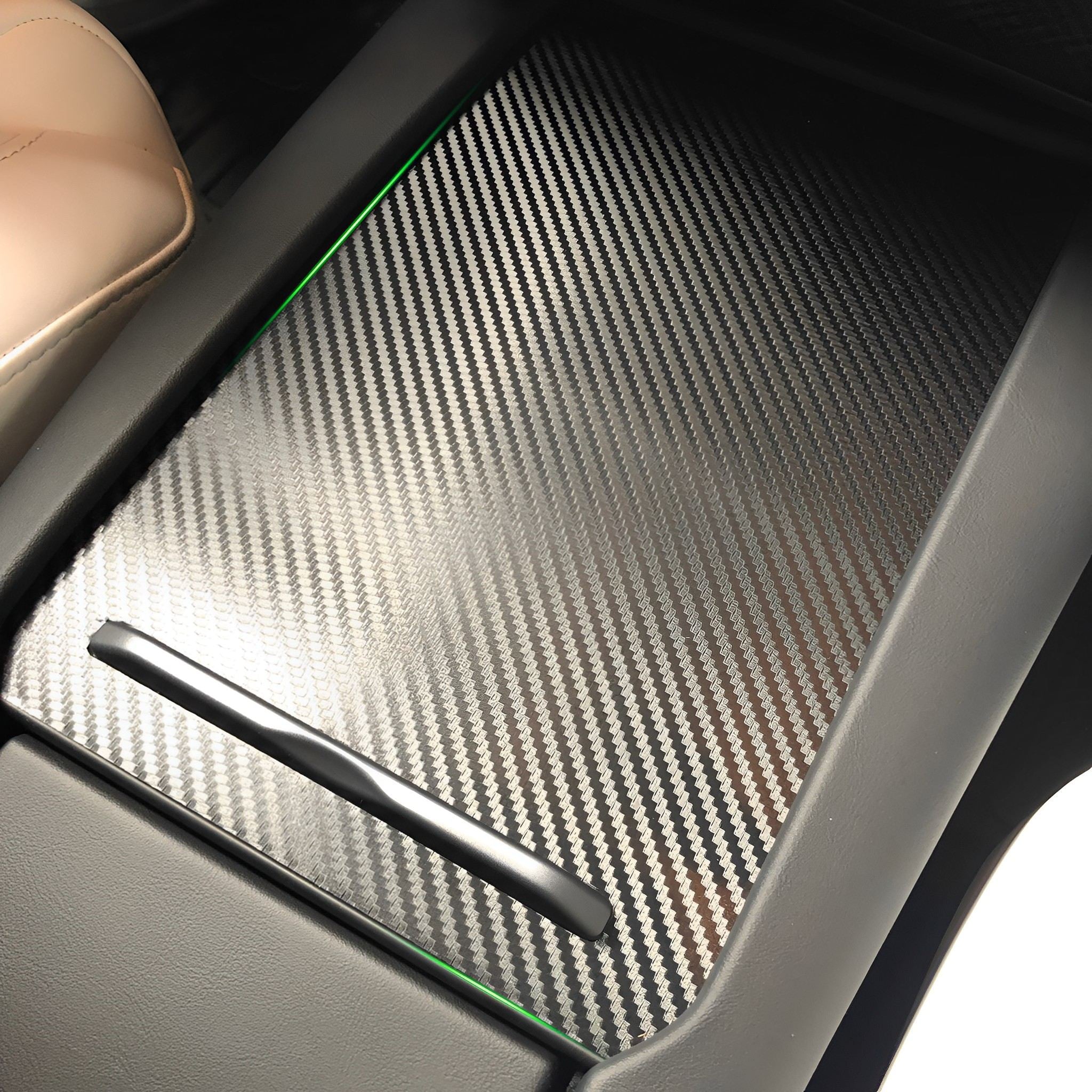 Carbon Fiber Center Console Cover for Tesla Model S/X (2016-2021) | Premium Custom Fit Interior Upgrade