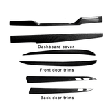 Carbon Fiber Dashboard & Door Trims For 2021-2026+ Tesla Model S & X | Teego