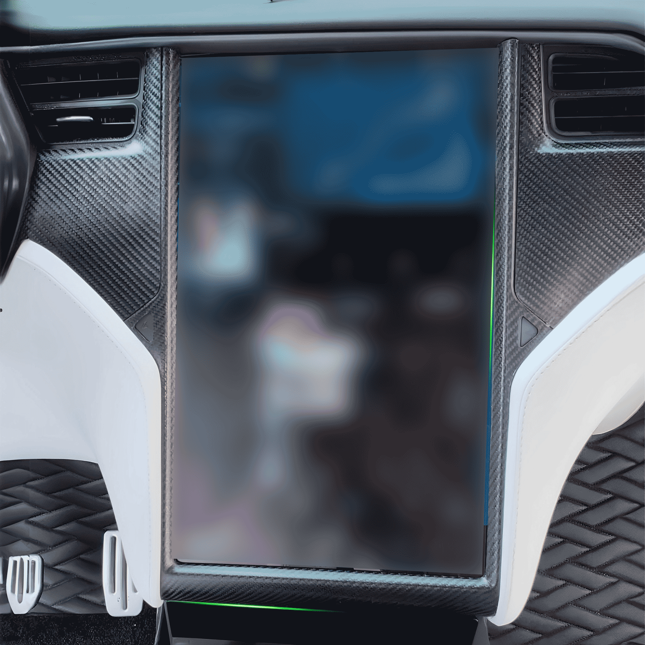 Carbon Fiber Touchscreen Trim for 2014-2020 Model S/X | Teego