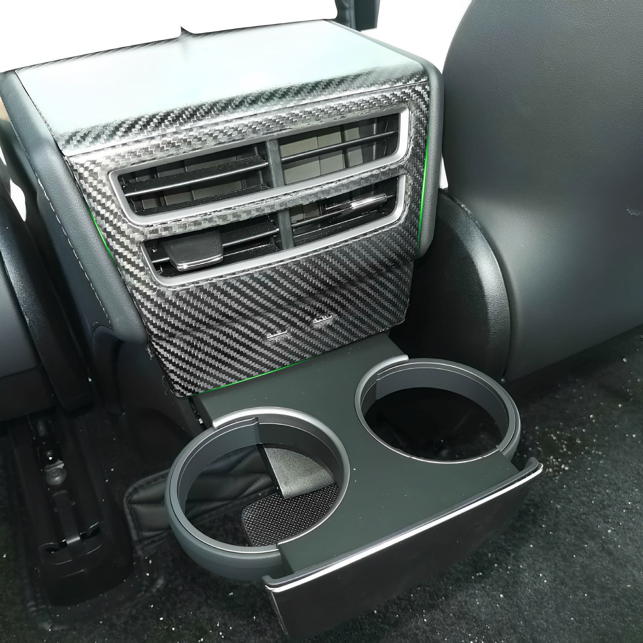 Carbon Fiber Rear Air Vent Cover For Tesla Pre-Refresh Model S / X