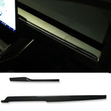 Carbon Fiber Dashboard & Door Trims For 2021-2026+ Tesla Model S & X | Teego