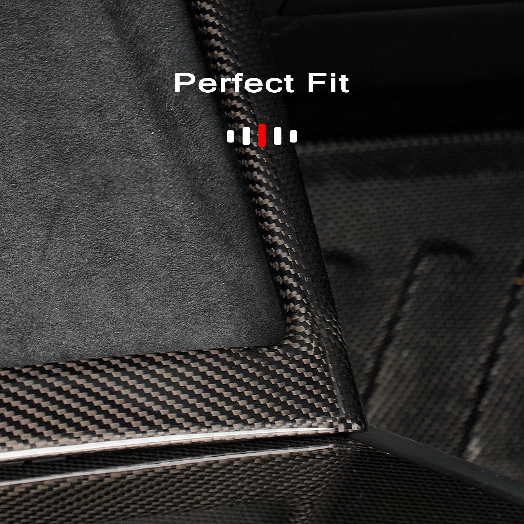 Carbon Fiber Charging Pad Frame perfect fit for Tesla Model Y Juniper