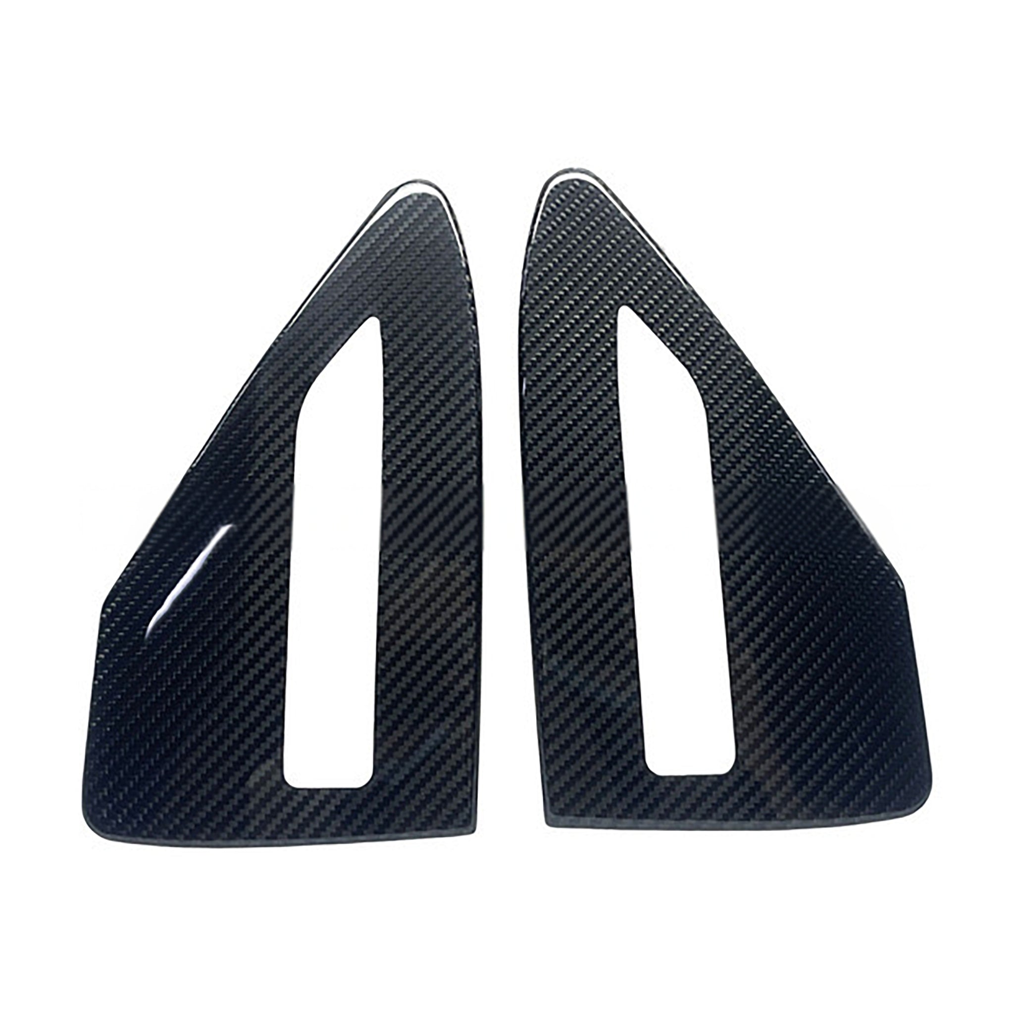 tesla model 3/Y/S/X carbon fiber charging port cover glossy finish