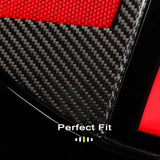 carbon fiber charging port cover perfect fit after installation