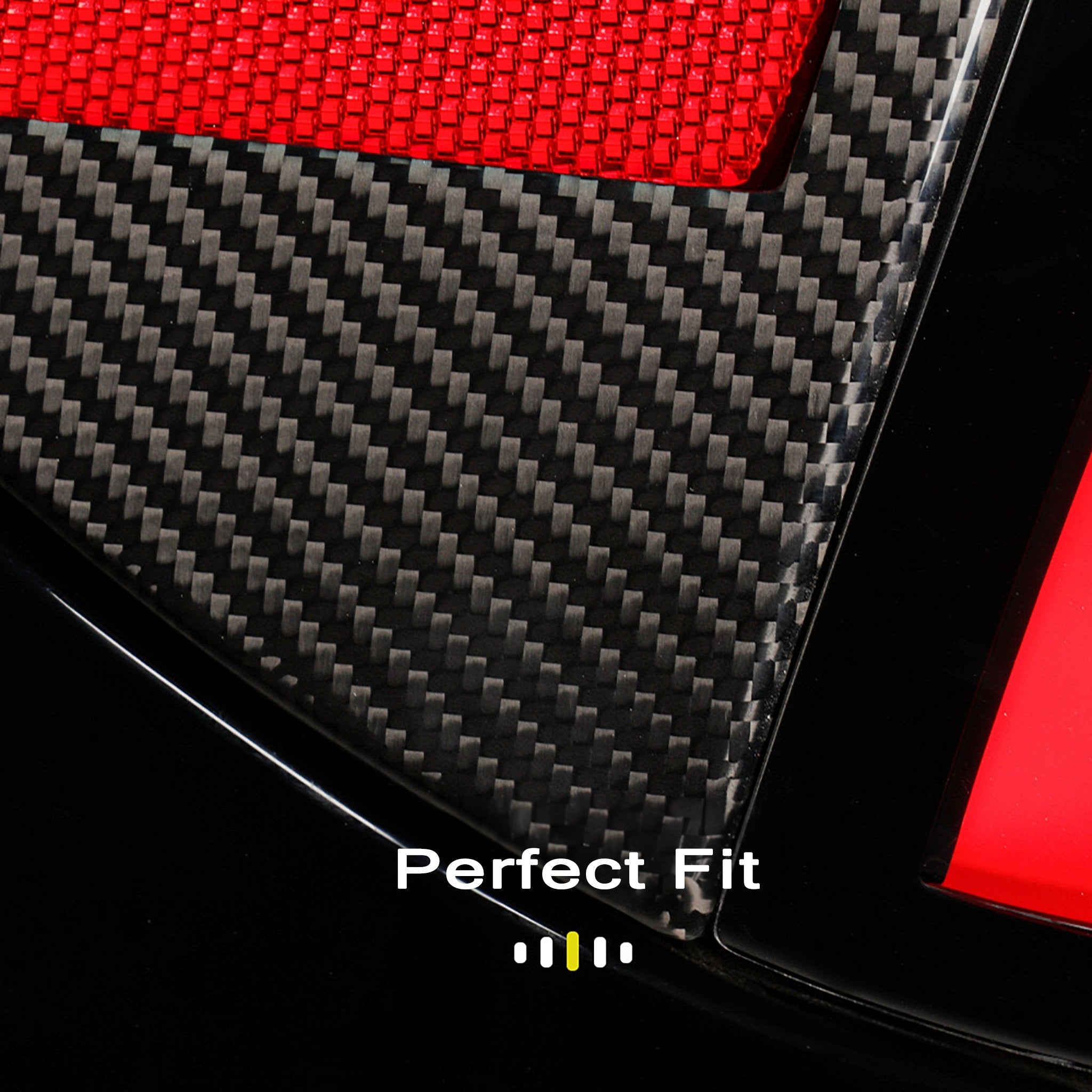 carbon fiber charging port cover perfect fit after installation