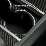Tesla Model 3 Highland Carbon Fiber Front Cup Holder Cover