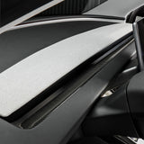 Real Carbon Fiber Dashboard Overlays for New Tesla 2024+ Model 3 Highland (Stick-on type)