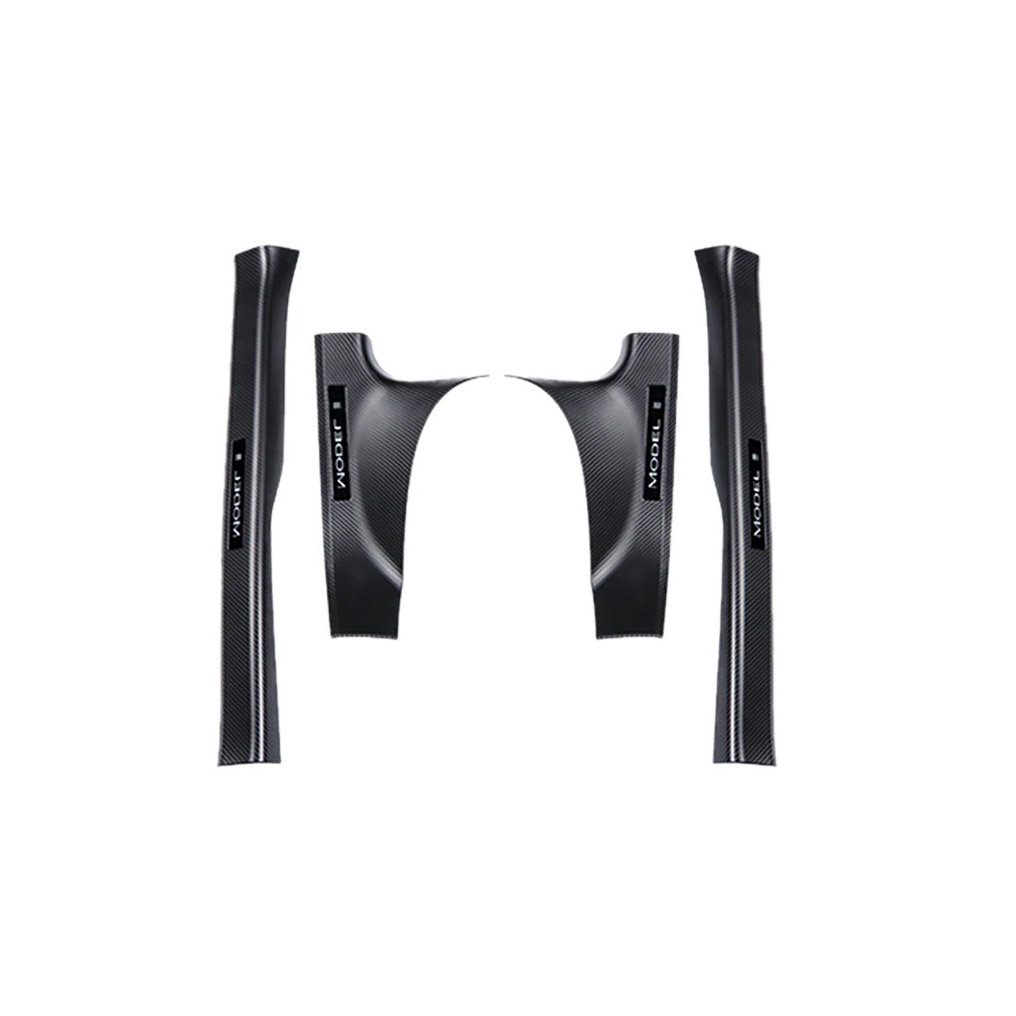 Carbon Fiber Door Sill Protectors for Tesla Model Y & Model 3