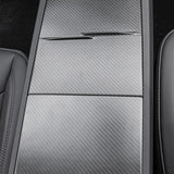 Model 3 2024+ & Model Y 2025+ with Carbon Fiber Center Console Overlays Gen 2 installed