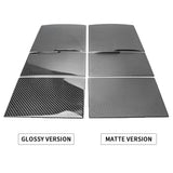 glossy vs matte Carbon Fiber Center Console Overlays Gen 2