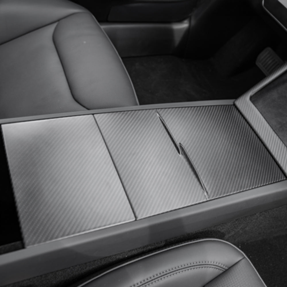 Carbon Fiber Center Console Overlays Gen 2 for Model 3/Y