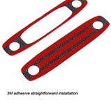 Adhesive backing view of Tesla Model 3/Y Real Carbon Fiber Reading Light Trim Cover