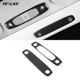 Tesla Model 3 Real Carbon Fiber Reading Light Trim Cover (front+rear)