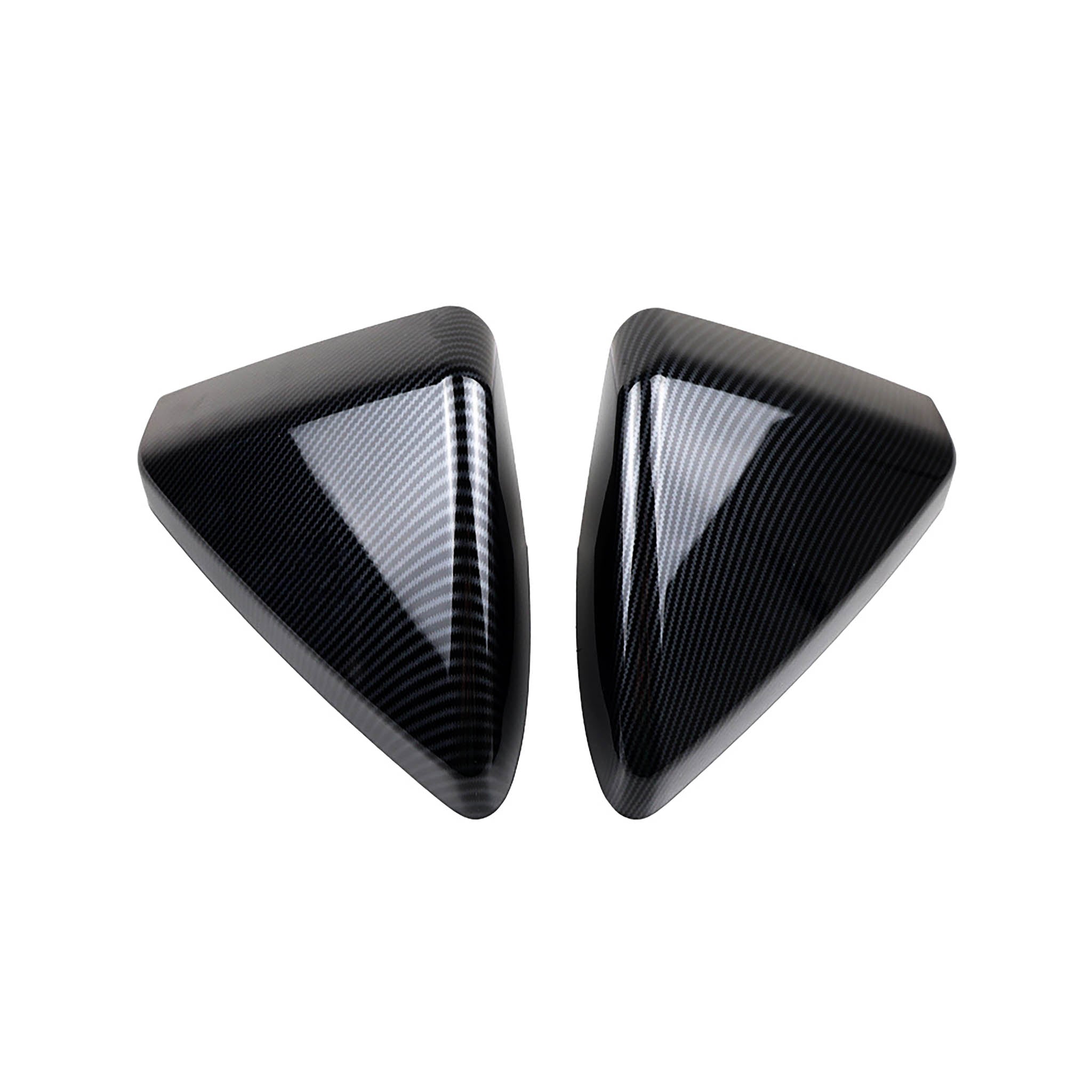 Carbon Fiber Rear Mirror Caps for Tesla Cybertruck (ABS Plastic)