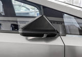 Carbon Fiber Rear Mirror Caps for Tesla Cybertruck (ABS Plastic)