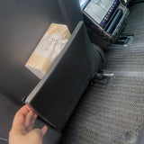 Real Carbon Fiber Seat Back pocket Cover installed on 2024+ Tesla Model 3 Highland