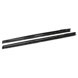 Front view of Tesla Model 3 Highland Carbon Fiber Side Skirts