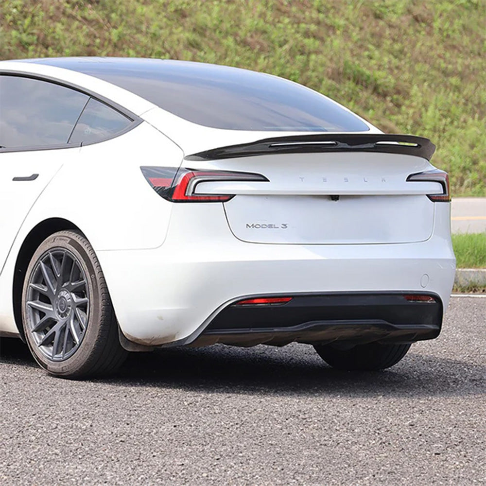 Real Carbon Fiber Spoiler Wing for Tesla Model 3 Highland 2024+ (Glossy)
