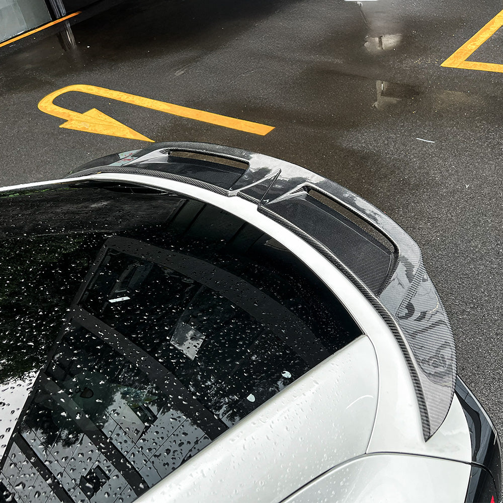 Carbon Fiber Spoiler Wing–Dual air outlets for Tesla Model Y Juniper 2025+