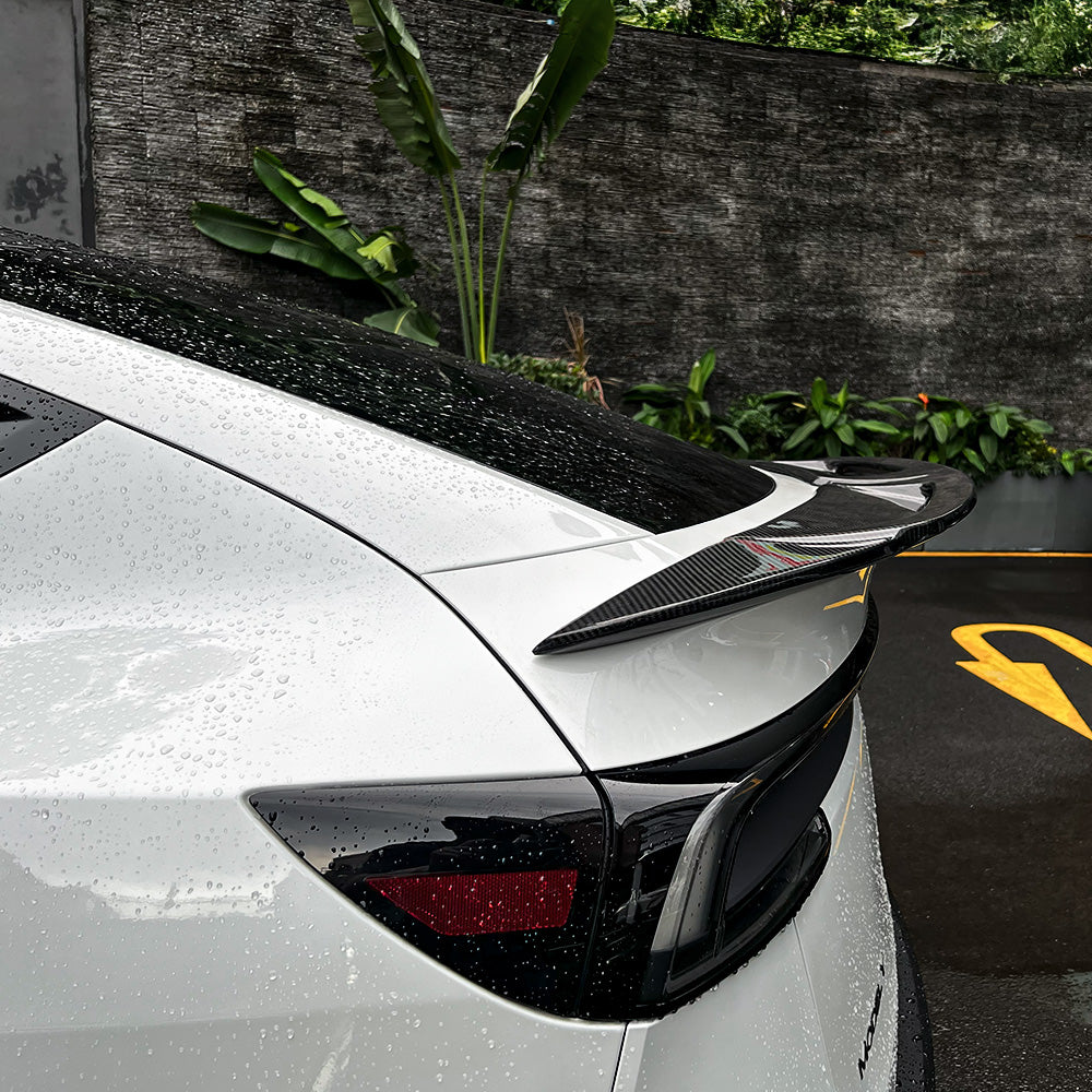 Tesla Model Y Juniper Carbon Fiber Wing Spoiler detail