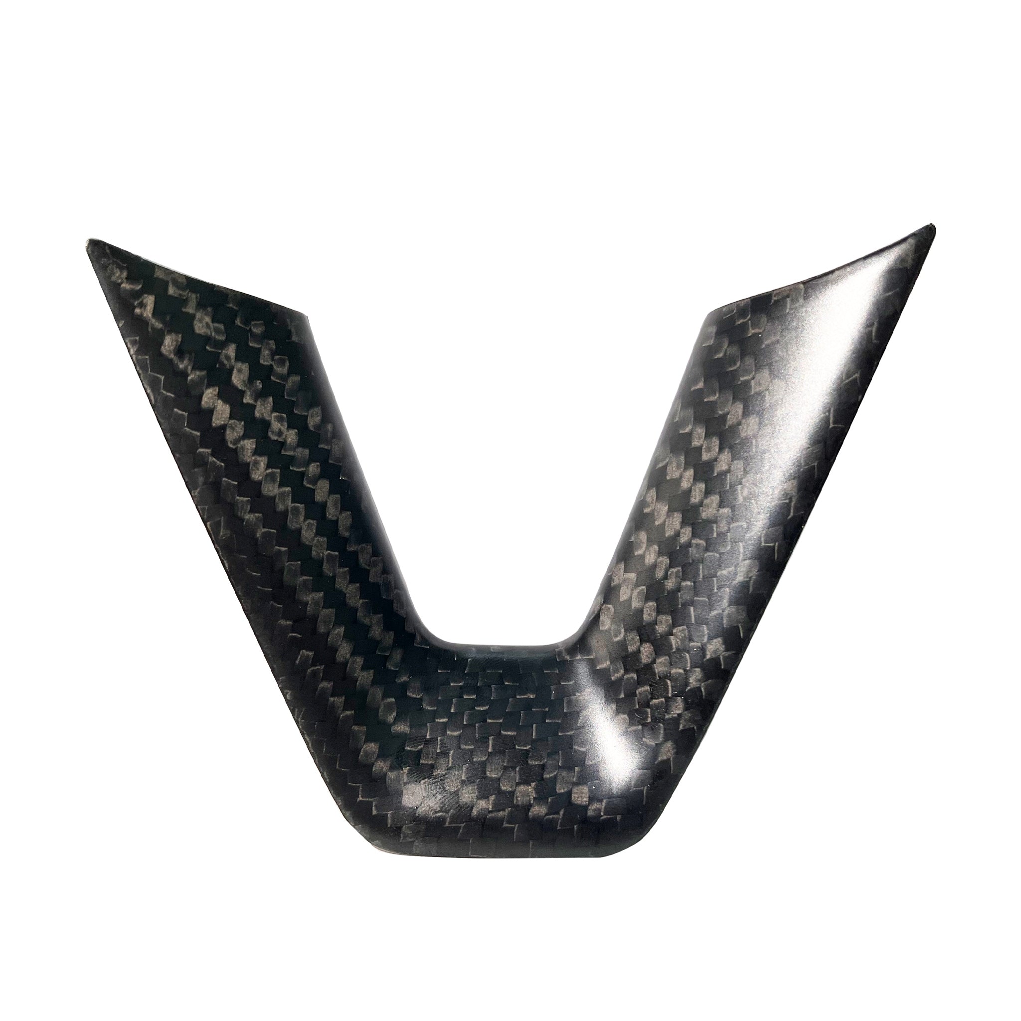 Real Carbon Fiber Steering Wheel Trim For Tesla New Model 3 Highland 2024+ & 2026 Model Y Juniper